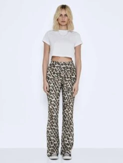 Noisy May Pantalons Flared Broek Pasa Dames Beige -Noisy May Winkel 00ccbf7d0a11ceb0b36568cb3873db18