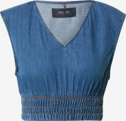 Noisy May Crop Tops Top Pilina Dames Blauw