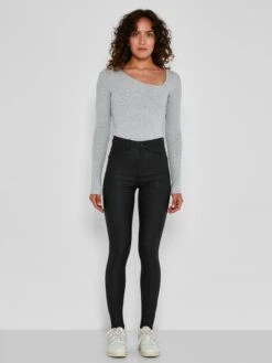 Noisy May Leren Broeken Skinny Broek Callie Dames Zwart -Noisy May Winkel 0c0bb6c4d206a1e403dbd0b227fbc780