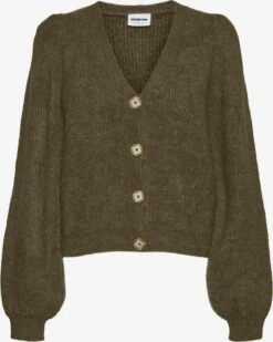 Noisy May Vesten Gebreid Vest Son Dames Olijfgroen