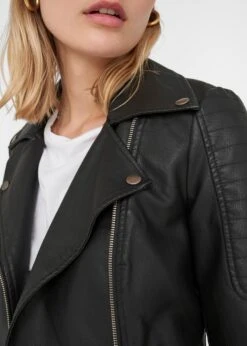 Noisy May Leren Jassen Tussenjas Rebel Dames Zwart -Noisy May Winkel 0fc19f1bf73459aca3157048e76dc5b5