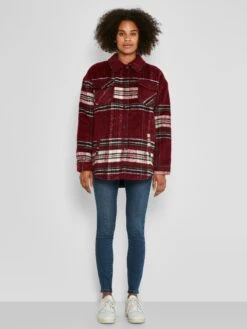 Noisy May Tussenjassen Tussenjas Lulu Dames Bloedrood -Noisy May Winkel 13ed1953ad709234c23953750ee914db