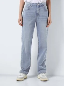 Noisy May Straight Regular Jeans GUTHIE Dames Blauw -Noisy May Winkel 1c4fdf63d89a72a9a5c44f63b9fd8a11