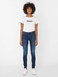 Noisy May Jeans Skinny Jeans Dames Blauw -Noisy May Winkel 1dda0de1ba5a4216952794dedf25a41a