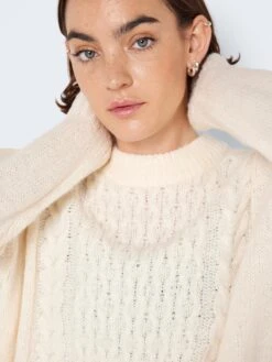 Noisy May Fijngebreide Truien Trui Diego Dames Crème -Noisy May Winkel 1e2a0aec05eff7d7c202ba6b835df460