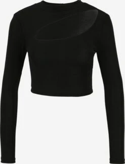 Noisy May Petite Longsleeves Shirt JORDAN Dames Zwart