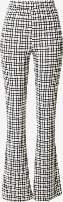 Noisy May Pantalons Flared Broek SALLY PASA Dames Wit