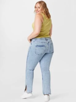 Straight Regular Jeans JOEY Dames Lichtblauw -Noisy May Winkel 2457029becd74842f95576651595829a