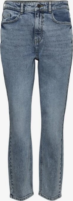 Noisy May Straight Regular Jeans Katy Dames Blauw