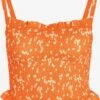 Noisy May Crop Tops Top Lea Dames Oranje