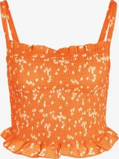 Noisy May Crop Tops Top Lea Dames Oranje