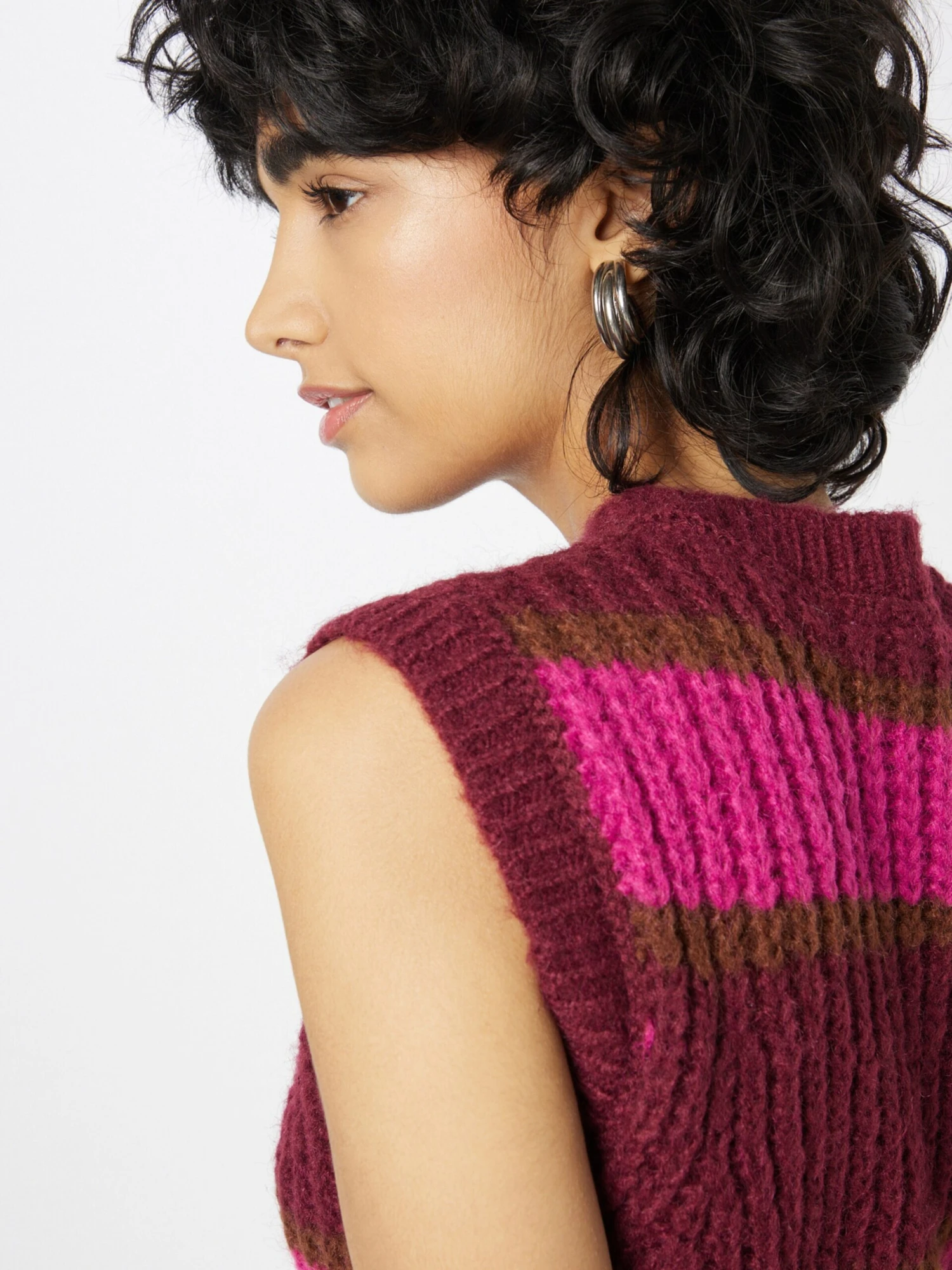 Noisy May Fijngebreide Truien Trui Adele Dames Wijnrood 4 Noisy May Fijngebreide Truien Trui Adele Dames Wijnrood - Afbeelding 2