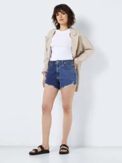 Noisy May Denim Shorts Regular Jeans Drew Dames Donkerblauw -Noisy May Winkel 387d42ba725181a2d1bd33aa59c295fd