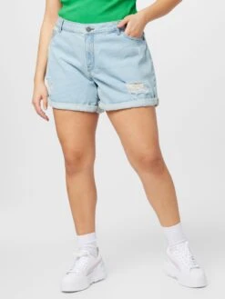 Denim Shorts Regular Jeans SMILEY Dames Lichtblauw -Noisy May Winkel 3b137e2da4170fbaec6f306947c3e363