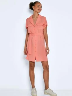 Noisy May Blousejurken Blousejurk Vera Dames Zalm Roze -Noisy May Winkel 3f437ce88045be0b8af3350bf2f2c36b