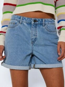 Noisy May Denim Shorts Regular Jeans Smiley Dames Blauw -Noisy May Winkel 46fe2c7d0a763312a9632047f8dd5ee8
