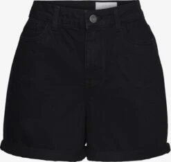 Noisy May Denim Shorts Loosefit Jeans SMILEY Dames Zwart