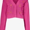 Noisy May Vesten Gebreid Vest Lil Dames Pink