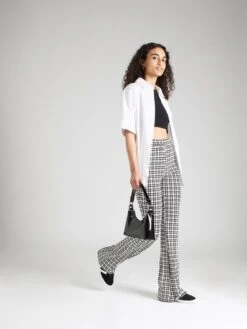 Noisy May Pantalons Flared Broek SALLY PASA Dames Wit -Noisy May Winkel 561238e564a15ae02a1a11fb8b0c2451