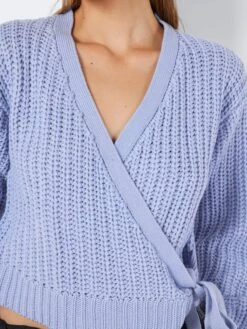 Noisy May Vesten Gebreid Vest BARLEY Dames Duifblauw -Noisy May Winkel 5a00224d510b43713014c4baa61848be