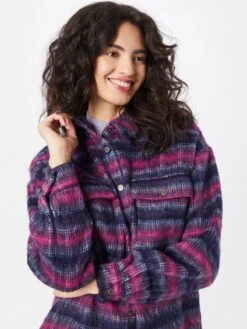 Noisy May Tussenjassen Tussenjas Dames Navy / Lichtblauw / Pink -Noisy May Winkel 5a18fb8ece105bc6c4b00cb698d6af24