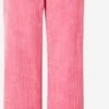 Noisy May Ribbroeken Wide Leg Broek PINOLA Dames Pink -Noisy May Winkel 5a486d61b1e403d69d47759729fe43cc