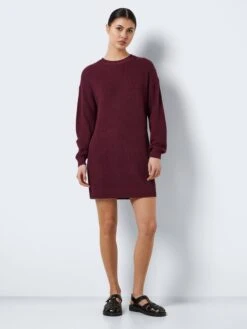 Noisy May Gebreide Jurken Gebreide Jurk Maysa Dames Bordeaux -Noisy May Winkel 5d34998d1eaaeac678cb2d18720caf9c