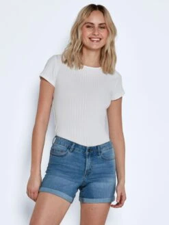 Noisy May Denim Shorts Slimfit Jeans Dames Blauw -Noisy May Winkel 64bdf51edbd7a90bc3181d2b8912f316