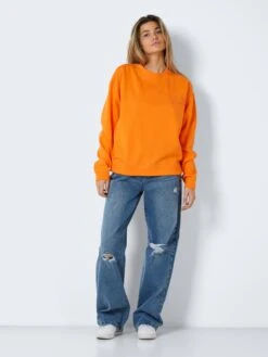 Noisy May Sweatshirts Sweatshirt Alden Dames Oranje -Noisy May Winkel 6a019d9b5c4a698c39c6721a327ebc85