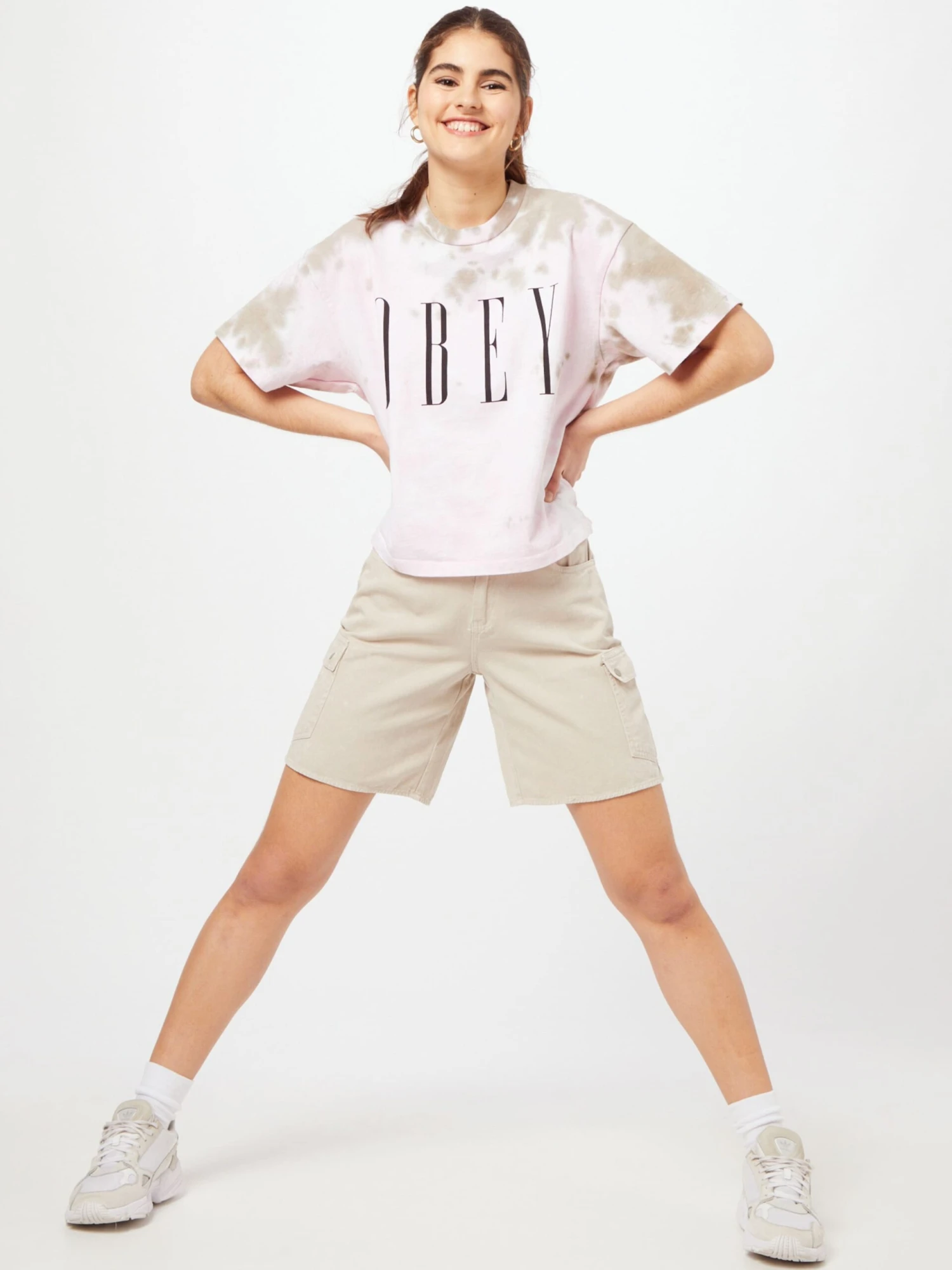 Noisy May Denim Shorts Regular Cargojeans Lucky Dames Nude 6 Noisy May Denim Shorts Regular Cargojeans Lucky Dames Nude - Afbeelding 4