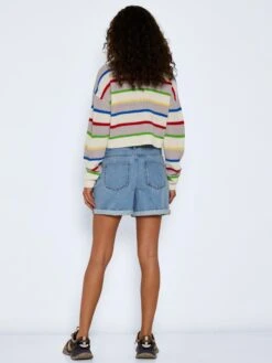 Noisy May Denim Shorts Regular Jeans Smiley Dames Blauw -Noisy May Winkel 6aedc1120090475836476e59b182371c