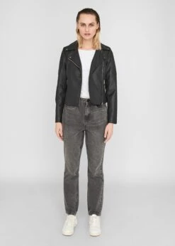 Noisy May Leren Jassen Tussenjas Rebel Dames Zwart -Noisy May Winkel 6b643591f4d2bd62d21286af1c5d2043