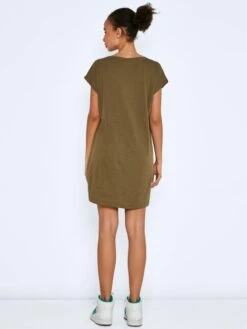 Noisy May Jerseyjurken Jurk Mathilde Dames Olijfgroen -Noisy May Winkel 728961f101641c750a8fd2f76c8a197b