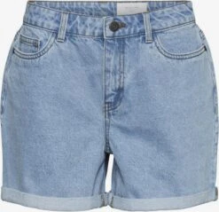 Noisy May Denim Shorts Regular Jeans Smiley Dames Blauw