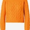 Noisy May Fijngebreide Truien Trui MARTA Dames Mandarijn