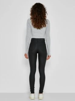 Noisy May Leren Broeken Skinny Broek Callie Dames Zwart -Noisy May Winkel 75400d4e8c7f612e69381a31b4e7171f