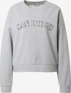 Noisy May Sweatshirts Sweatshirt ARYA Dames Lichtgrijs