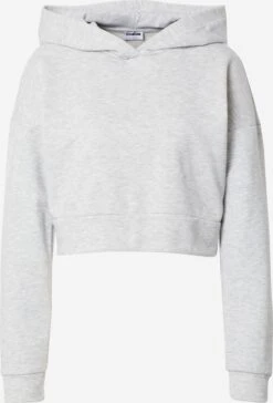 Noisy May Hoodies Sweatshirt Dames Lichtgrijs