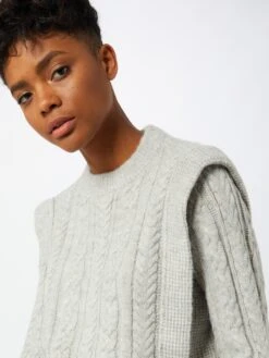 Noisy May Fijngebreide Truien Trui Dames Grijs -Noisy May Winkel 8272209da906b021ae1f161c8ffc1378