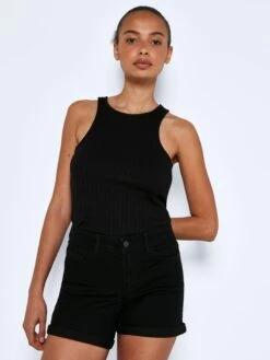 Noisy May Denim Shorts Slimfit Jeans Dames Zwart -Noisy May Winkel 865f3e970b560d22c01e3d8ca94d1443