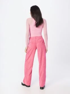 Noisy May Ribbroeken Wide Leg Broek PINOLA Dames Pink -Noisy May Winkel 8babc5440474df742e9252805afc2849