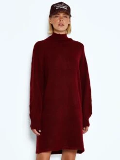 Noisy May Gebreide Jurken Gebreide Jurk Nathalie Dames Bordeaux -Noisy May Winkel 8ca26768e4640d73d29253e9332de1cf