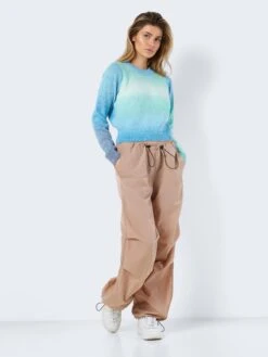 Noisy May Fijngebreide Truien Trui Rita Dames Blauw -Noisy May Winkel 8d6c96615160cd33fad1ad1dd2e33784