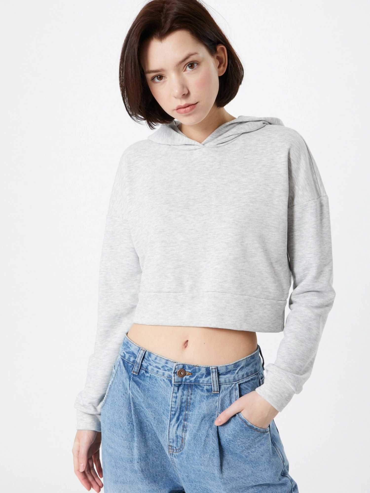 Noisy May Hoodies Sweatshirt Dames Lichtgrijs 4 Noisy May Hoodies Sweatshirt Dames Lichtgrijs - Afbeelding 2