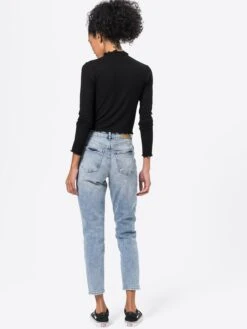 Noisy May Straight Regular Jeans Katy Dames Blauw -Noisy May Winkel 93ca98b7ac89a37f845e91d030691444