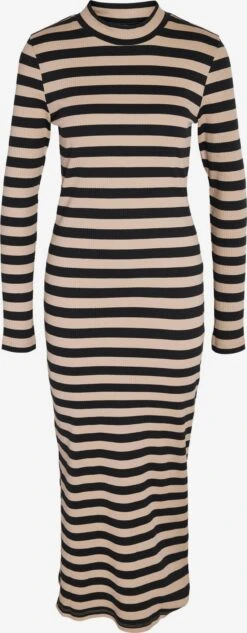 Noisy May Jerseyjurken Jurk ELINOR Dames Beige / Zwart