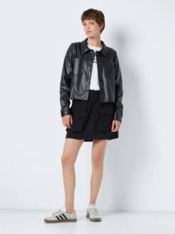 Noisy May Leren Jassen Tussenjas MARIN Dames Zwart -Noisy May Winkel 9a9e1c6ae4041471bb2dcfc0f52194ec