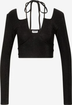 Noisy May Longsleeves Shirt Dames Zwart