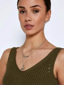 Noisy May Tops Gebreide Top Sara Dames Kaki -Noisy May Winkel 9ddd52bd3e53edc62754bd30974a3c51