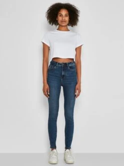 Noisy May Jeans Skinny Jeans Agnes Dames Blauw -Noisy May Winkel 9eb1bbfe79b6671436a1bfe05671b691